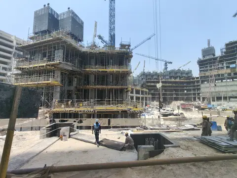 Sobha Orbis, Motor City construction progress — 13 August 2026, 18.20% complete, photo 4 of 19