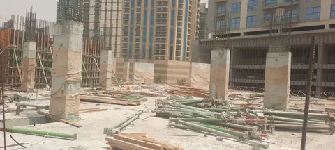 Sereno Residences, JVC District 11 construction progress — 3 August 2026, 22.43% complete, photo 1 of 5
