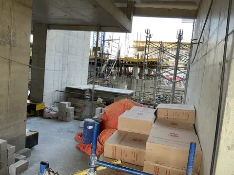 360 Riverside Crescent, Sobha Hartland 2 construction progress — 16 June 2026, 42.85% complete, photo 10 of 12