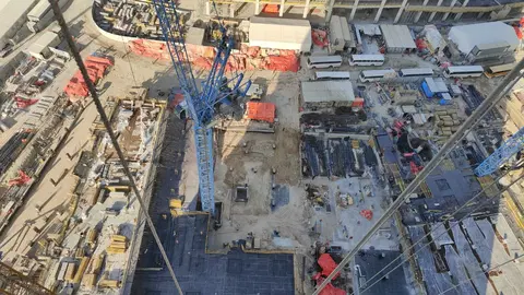 360 Riverside Crescent, Sobha Hartland 2 construction progress — 16 June 2026, 42.85% complete, photo 8 of 12