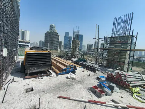 Hillmont Residences, JVC District 15 construction progress — 22 July 2026, 26.29% complete, photo 5 of 9
