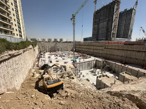 Samana Lake Views 2, Dubai Production City construction progress — 10 June 2026, 8.91% complete, photo 1 of 4