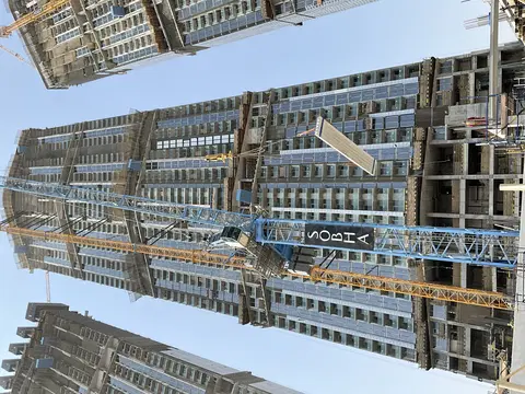 320 Riverside Crescent, Sobha Hartland 2 construction progress — 24 August 2026, 56.67% complete, photo 8 of 15
