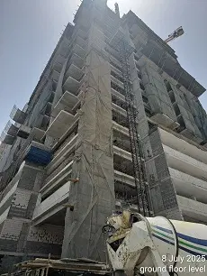 Ход строительства The Vyne Residences, Jumeirah Village Triangle — 8 июля 2025, готовность 36.84%, снимок 2 из 6