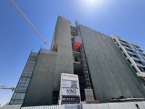 One by Nine, Nad Al Sheba Gardens 1 construction progress — 11 June 2026, 50.27% complete, photo 8 of 8