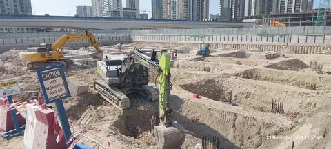 ARLO, Dubai Creek Harbour construction progress — 29 November 2024, 6.46% complete, photo 3 of 3