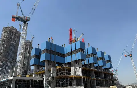 ARLO, Dubai Creek Harbour construction progress — 7 October 2025, 14.84% complete, photo 3 of 3