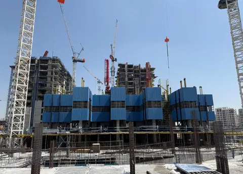 ARLO, Dubai Creek Harbour construction progress — 7 October 2025, 14.84% complete, photo 2 of 3