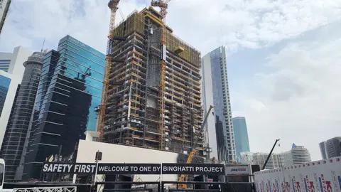 One by Binghatti, Business Bay construction progress — 16 December 2025, 38.68% complete, photo 6 of 11