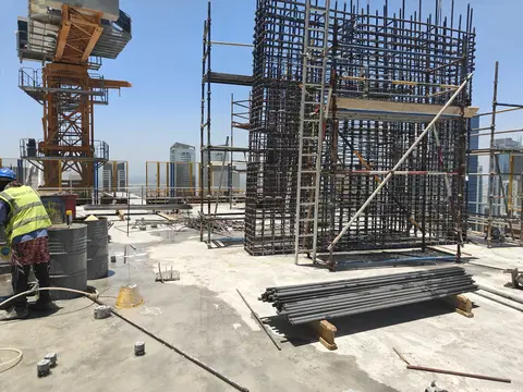 One by Binghatti, Business Bay construction progress — 14 May 2026, 50.21% complete, photo 15 of 17