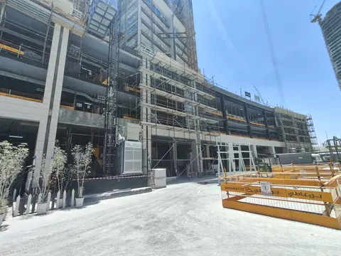 One by Binghatti, Business Bay construction progress — 14 May 2026, 50.21% complete, photo 3 of 17