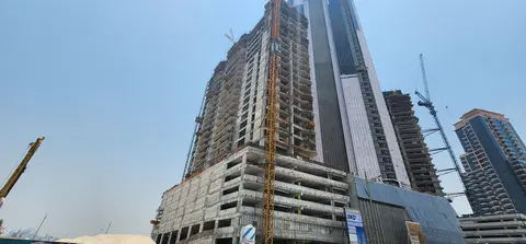 The Pier Residence, Maritime City construction progress — 14 July 2026, 34.81% complete, photo 10 of 10