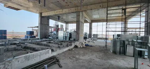 The Pier Residence, Maritime City construction progress — 14 July 2026, 34.81% complete, photo 7 of 10