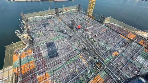 The Pier Residence, Maritime City construction progress — 14 July 2026, 34.81% complete, photo 5 of 10