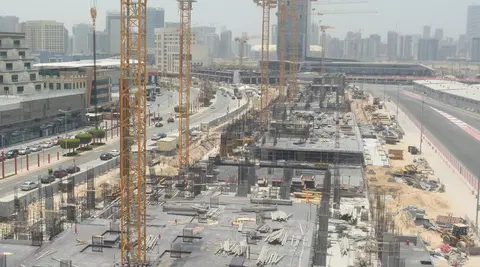 Takaya, Motor City construction progress — 5 August 2026, 15.62% complete, photo 2 of 6