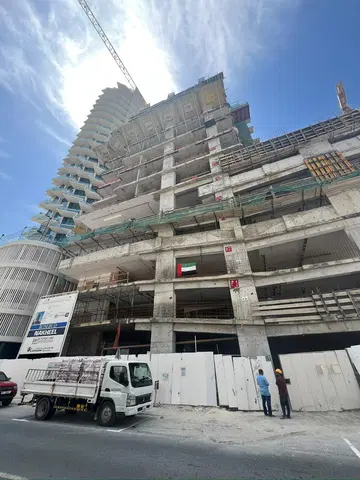 Blossom 76 by Tranquil, JVC District 17 construction progress — 12 May 2026, 34.01% complete, photo 5 of 8
