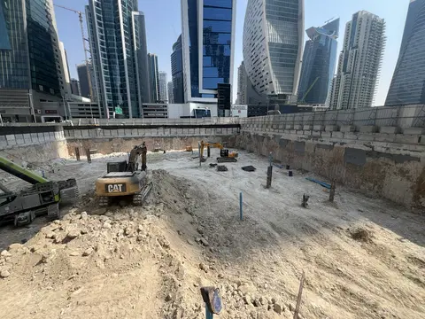 Ход строительства Bayz 102 by Danube, Business Bay — 6 октября 2026, готовность 6.52%, снимок 3 из 5