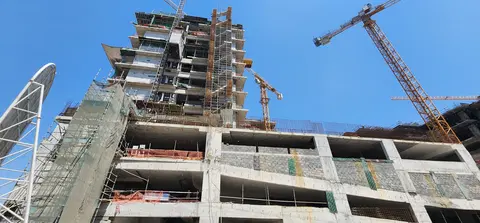 171 Garden Heights, Jumeirah Garden City construction progress — 8 June 2026, 33.66% complete, photo 9 of 10