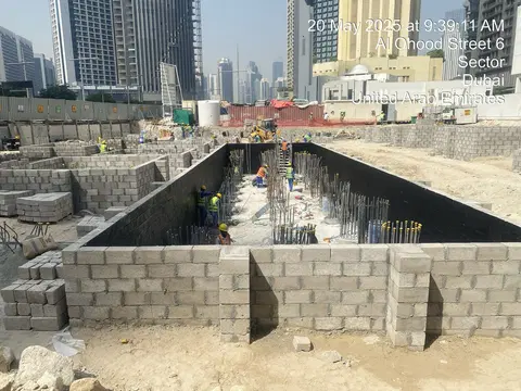 Azha Downtown Residences, Downtown Dubai construction progress — 15 May 2025, 8.29% complete, photo 4 of 7