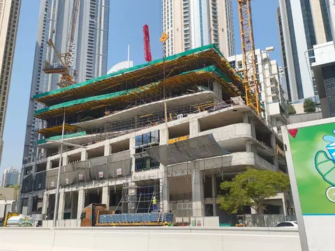 Azha Downtown Residences, Downtown Dubai construction progress — 23 September 2026, 26.96% complete, photo 1 of 9