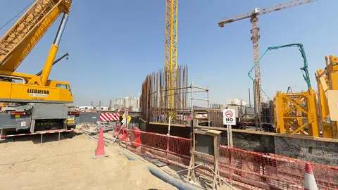 Ход строительства South Garden A, Al Furjan — 24 февраля 2026, готовность 7,97%, снимок 2 из 2