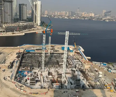 Palace Residences Creek Blue, Dubai Creek Harbour construction progress — 11 November 2025, 8.48% complete, photo 3 of 4
