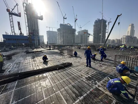Palace Residences Creek Blue, Dubai Creek Harbour construction progress — 24 February 2026, 16.74% complete, photo 5 of 5
