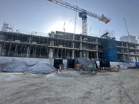 Palace Residences Creek Blue, Dubai Creek Harbour construction progress — 24 February 2026, 16.74% complete, photo 3 of 5