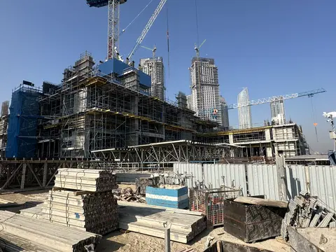 Palace Residences Creek Blue, Dubai Creek Harbour construction progress — 24 February 2026, 16.74% complete, photo 1 of 5