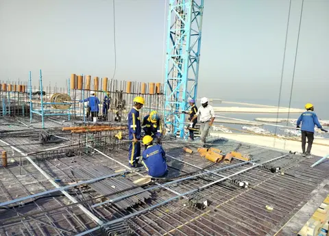 Ocean Tower, Dubai Islands construction progress — 11 September 2026, 30.25% complete, photo 7 of 10