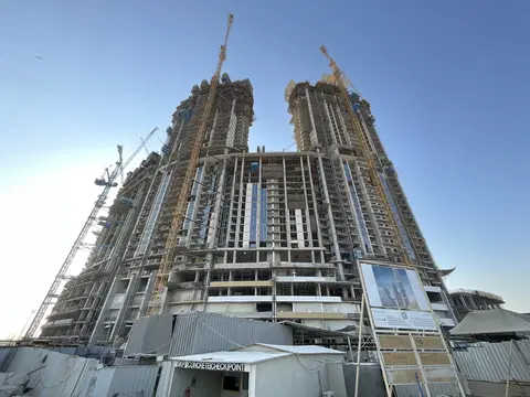 Skyscape Avenue, Sobha Hartland 2 construction progress — 21 September 2026, 38.27% complete, photo 4 of 10