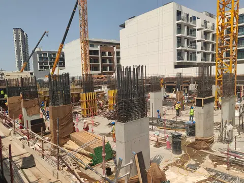 Ход строительства One Sky Park, JVC District 15 — 30 апреля 2026, готовность 9,04%, снимок 4 из 4