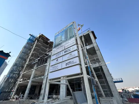 Altus, Dubai Creek Harbour construction progress — 21 October 2025, 24.27% complete, photo 6 of 7