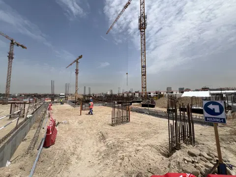 Verdes By Haven 1, DubaiLand Residence Complex construction progress — 13 April 2026, 9.44% complete, photo 6 of 12