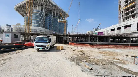 Montage, Culture Village construction progress — 16 February 2026, 16.42% complete, photo 6 of 15