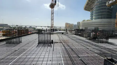 Montage, Culture Village construction progress — 16 February 2026, 16.42% complete, photo 9 of 15