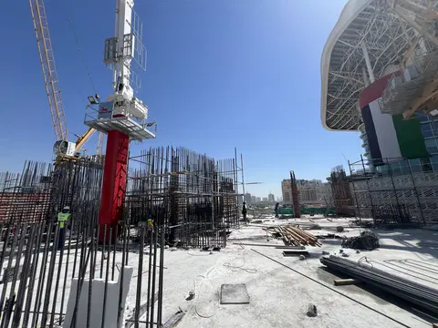 Montage, Culture Village construction progress — 3 June 2026, 24.35% complete, photo 2 of 14