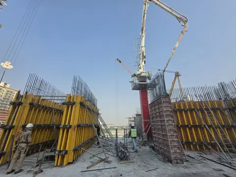 Montage, Culture Village construction progress — 6 August 2026, 30.57% complete, photo 2 of 7