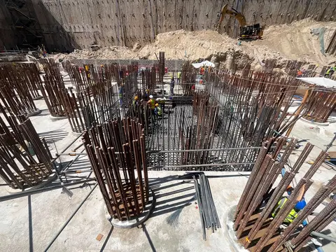 Enara By Omniyat, Business Bay construction progress — 12 June 2026, 7.25% complete, photo 2 of 5