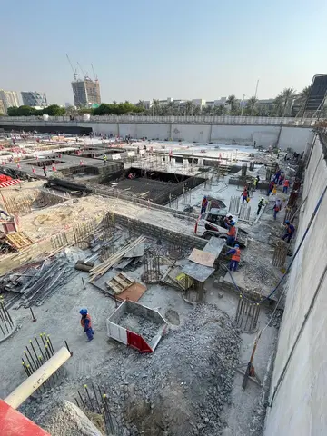 Address Residences L Dubai Hills Estate, Dubai Hills Estate construction progress — 8 September 2025, 5.76% complete, photo 2 of 6