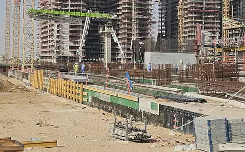 Azizi Venice 11, Azizi Venice construction progress — 4 March 2026, 14.30% complete, photo 5 of 6