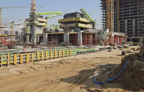 Azizi Venice 11, Azizi Venice construction progress — 4 March 2026, 14.30% complete, photo 4 of 6