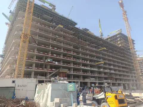Ход строительства Azizi Venice 11, Azizi Venice — 9 сентября 2026, готовность 25,92%, снимок 4 из 8