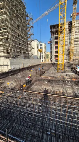 Ход строительства ENSO Jade, Jumeirah Garden City — 20 октября 2025, готовность 13.61%, снимок 4 из 5