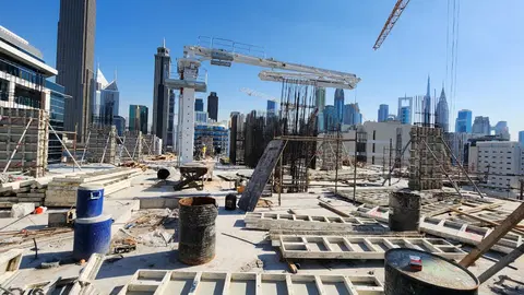 Ход строительства ENSO Jade, Jumeirah Garden City — 8 января 2026, готовность 21.32%, снимок 8 из 8
