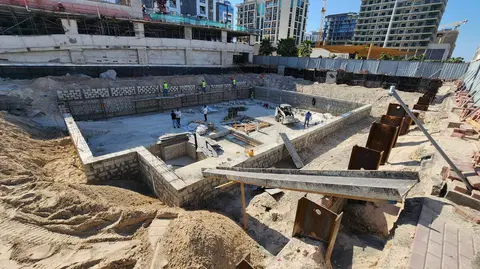 Ход строительства ENSO Amber, Jumeirah Garden City — 8 января 2026, готовность 2.13%, снимок 3 из 5