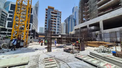 Ход строительства ENSO Amber, Jumeirah Garden City — 14 июля 2026, готовность 11,34%, снимок 5 из 6