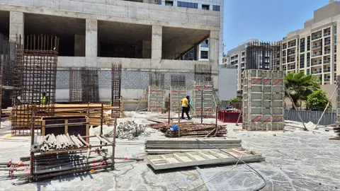Ход строительства ENSO Amber, Jumeirah Garden City — 14 июля 2026, готовность 11,34%, снимок 4 из 6