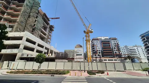 Ход строительства ENSO Amber, Jumeirah Garden City — 14 июля 2026, готовность 11,34%, снимок 3 из 6