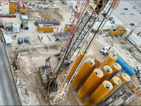 Ход строительства Burj Azizi, Trade Centre First — 27 августа 2024, готовность 0,50%, снимок 1 из 2